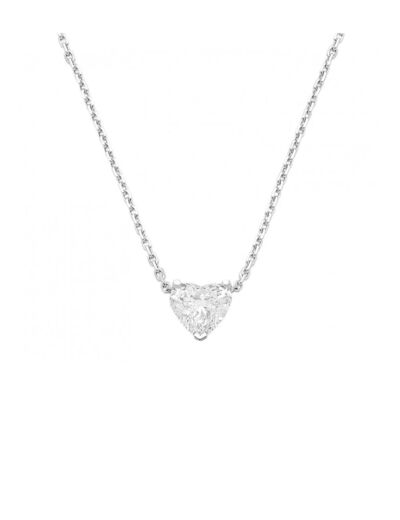 COLLIER EN ARGENT MOTIF COEUR