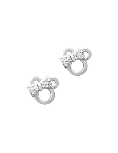 BOUCLES D'OREILLES ENFANT EN ARGENT MINNIE MOUSE