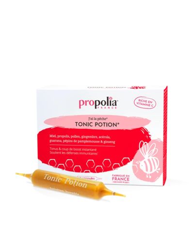 Manino : Propolia Tonic Potion Propolis Miel Gingembre Acérola Pollen 10 amp