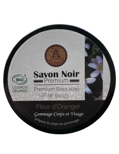 Claraline : Savon Noir Cosmos Biologique Fleur d'Oranger 250 g