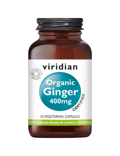 Viridian-Organic Ginger Root 400 mg  30 gel