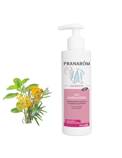 Pranarom : Lait Jambes Légères Bio 200 ml