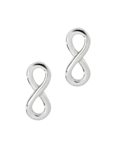 BOUCLES D'OREILLES EN ARGENT INFINI