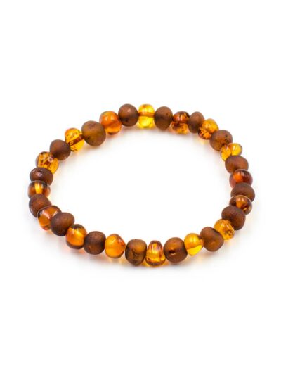 Claraline : Bracelet d'Ambre Femme Perles Baroques Mix