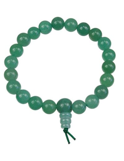 Claraline : Bracelet mala tibétain - Aventurine verte