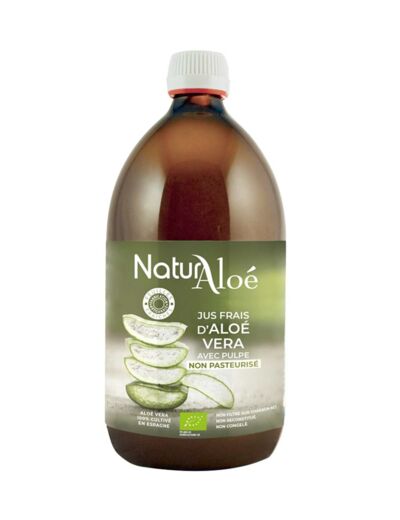 Naturaloe : Jus d'Aloe vera non pasteurisé Bio & Demeter 1 L