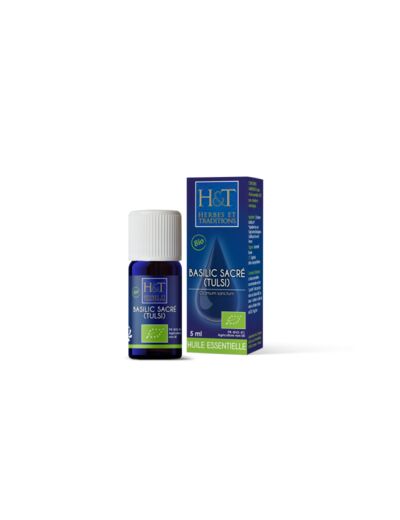 Herbes & Traditions : Huile essentielle BASILIC SACRE TULSI 5ml