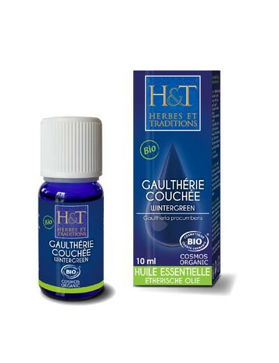 Herbes & Traditions : Huile essentielle GAULTHERIE COUCHEE BIO 10 ml