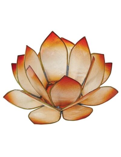 Claraline : Photophore lotus - coloris mandarine
