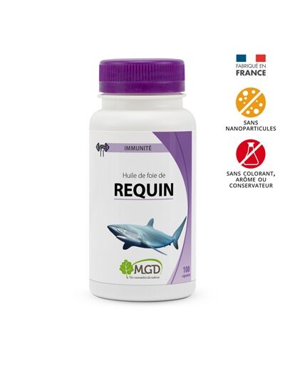 MGD : Requin Foie Huile 100 caps 500 mg