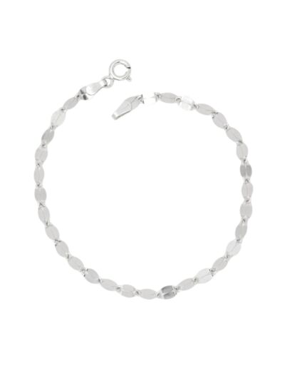 BRACELET EN ARGENT PASTILLES OVALES