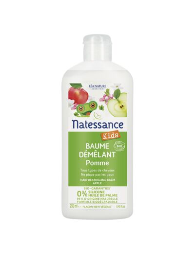 NATESS Baume Démêlant Kids pomme Bio 250 ml