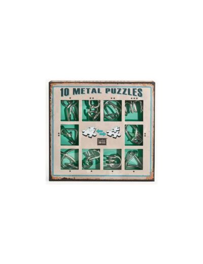 EUREKA - 52473357 - METAL PUZZLE SET - 10 METAL PUZZLES SET GREEN