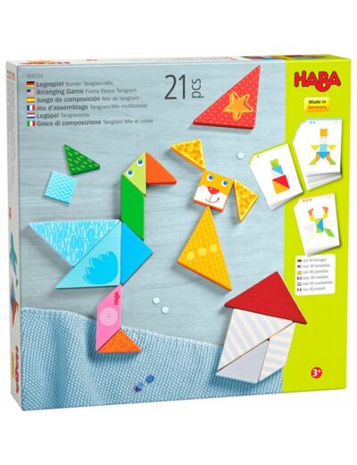 Jeu d'assemblage Tangram-Mix multicolore