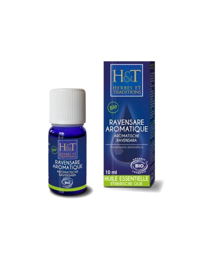 Herbes & Traditions : Huile essentielle RAVENSARE AROMATIQUE BIO 10ML