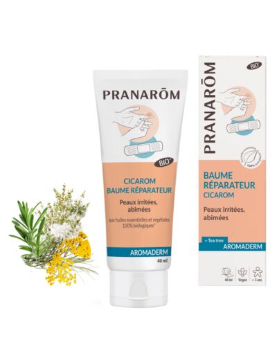 Pranarom-Aromaderm Cicarom Baume Réparateur Bio 40 ml