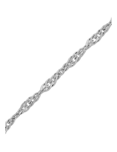 CHAINE EN ARGENT MAILLE SINGAPOUR 2 MM