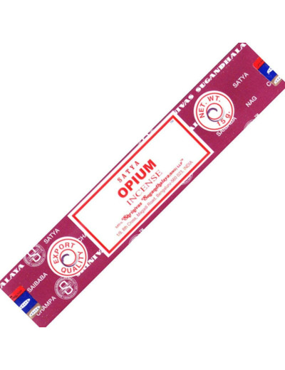 1 boîte de bâtons d'encens Satya Natural OPIUM de 15 g