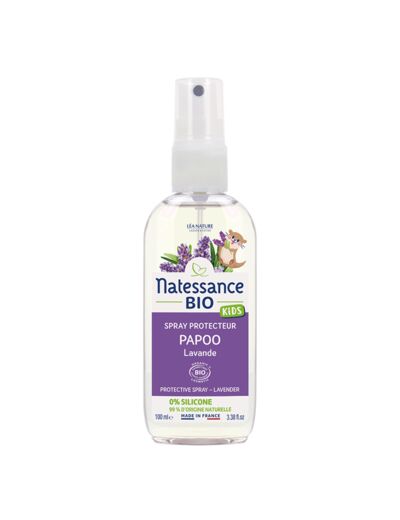 NATESS Spray Protecteur Papoo Lavande - tous types de cheveux (dès 3 ans) 100 ml