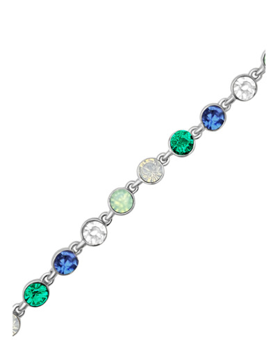 BRACELET ARGENTE  MULTI COULEUR